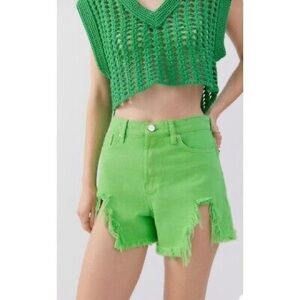 Urban Outfitters BDG Green Distressed Women's Shorts